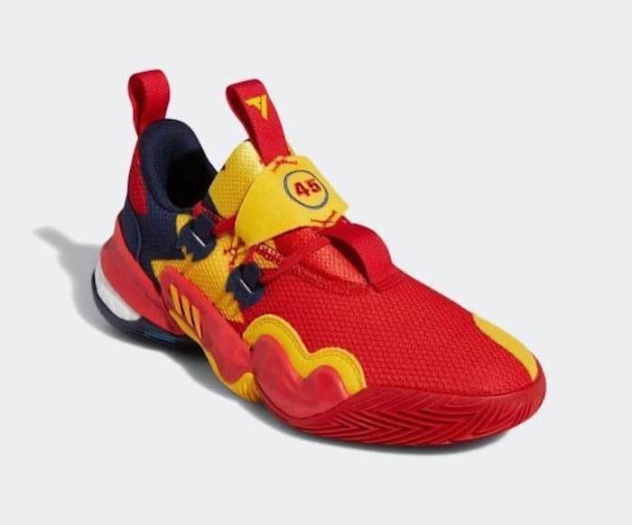 Adidas released adidas Trae Young 1 "McDonald's" colorway online today. Fans can purchase the basketball shoes for $140.